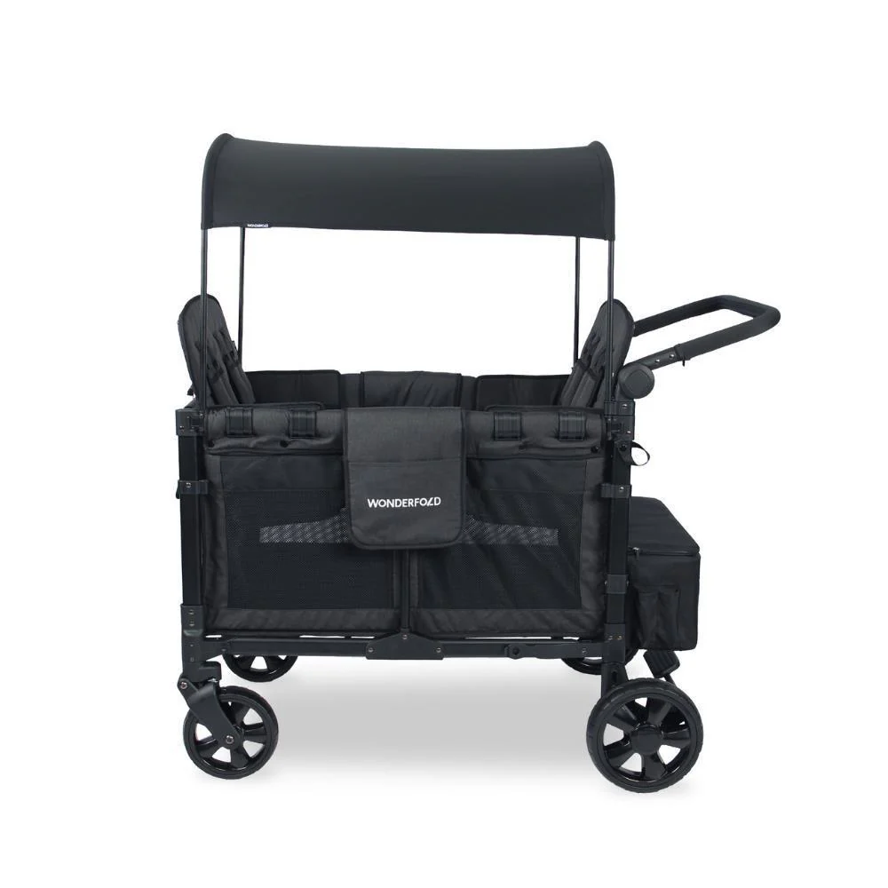 Wonderfold W4 Elite Stroller Wagon Volcanic Black 4 Lugares - Image 2