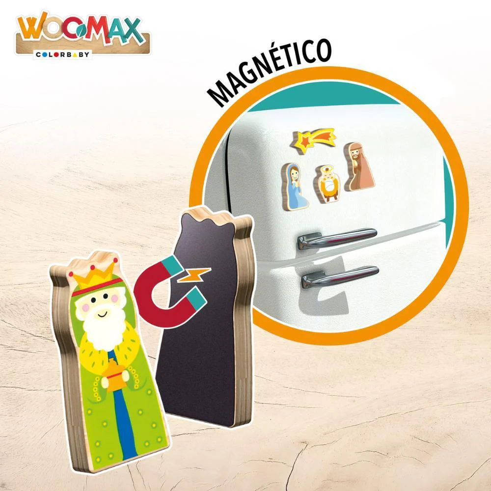Woomax Presépio de Belém Magnético em Madeira - Image 2